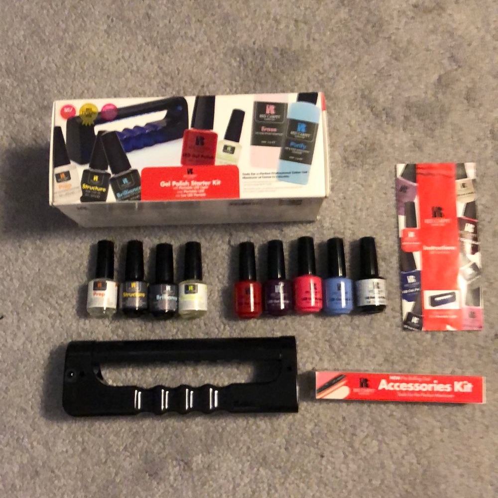 Red Carpet Manicure Starter Kit Portable LED Light